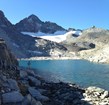 Maclure Glacier in Yosemite National Park (California) is a small but iconic alpine glacier