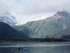 forested mountains overlooking a lagoon
