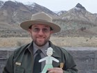 Nick Famoso posing with a Flat Stanley