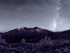 park scene mountains at night