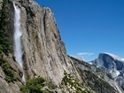 waterfall and half dome