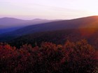 mountain ridges and valleys