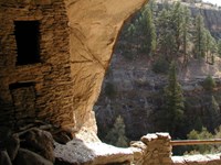 stone building in alcove