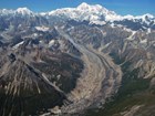 mountains and glacier