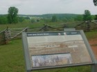 wayside interpretive sign at park