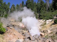 steam vent in stream bed