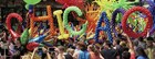 Chicago Pride 2015; people holding rainbow sign, 