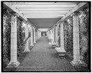The pergola at Yaddo. Photo by Detroit Publishing, collections of Library of Congress