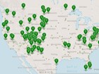 u.s. map with park locations