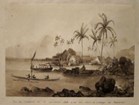 The place where Captain Cook died by Stanislaus Darondeau, 1836. From the Honolulu Museum of Art