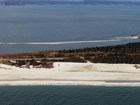 shoreline and bay
