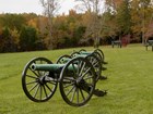row of four cannons