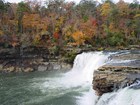 waterfall on river