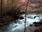 stream cascading over boulders
