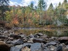 stream and rocky shoreline