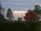 sun rays through clouds 