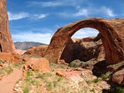 trail and natural stone bridge