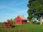 farmhouse and cannon