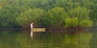 Photographer on the water in Everglades NP