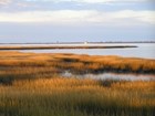 Salt marsh on Toms Cove, overlooking the Coast Guard Station and boathouse