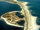 coast line with several groins