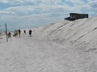dunes rebuilt by beach scraping