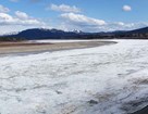 The ice-covered Yukon River.
