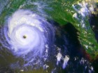 aerial image of storm system