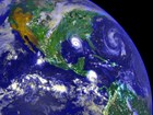 aerial image of storm system