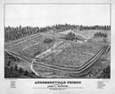 1882 drawing of Andersonville Prison