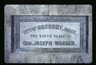 City of Roxbury Massachusetts Commemorative Stone