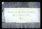 Oakland College Mississippi Commemorative Stone