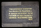 Citizens of Stockton/San Joaquin California Commemorative Stone