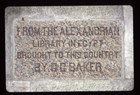 Alexandria Library Egypt Commemorative Stone