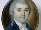 Detail, color portrait of William Blount showing his face and shoulders in an oval frame.