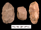 Three Rough Stone “Bifaces” Quarried from the Banks of Rock Creek around 2200 BC