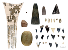 Antler Comb, Sharks’ Teeth, and a Stone Phallus found at the Whitehurst Freeway Site