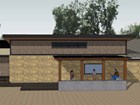 architectural drawing of lab building