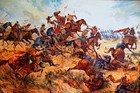 men on horses fighting other men on horses
