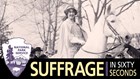 Inez Milholland on horse in suffrage procession
