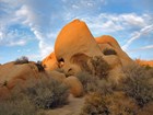 A rock that looks like a giant skull.