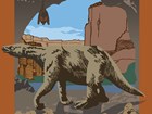 national fossil day artwork with sloth illustration