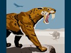 National Fossil Day 2016 artwork saber-toothed cat
