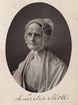 Portrait of Lucretia Mott wearing a bonnet