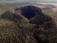 cinder cone crater