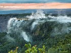 steam vents on the crater rim