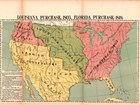 Map of US showing Louisiana Purchase as massive land area in western US