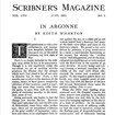 Black and white photograph of a two columned page with the title Scribner's Magazine.