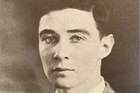 Black and white photo of J. Robert Oppenheimer at Harvard.