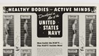 Poster with four sets of before and after shots of shirtless men standing in profile